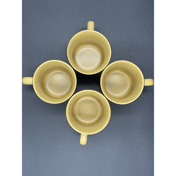 Vintage Arrow Stone Japan Cups & Saucers Set of 4– Mid Century Japanese - Picture 8 of 10